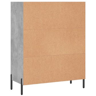 Schappenkast 69,5x32,5x90 cm bewerkt hout betongrijs 6
