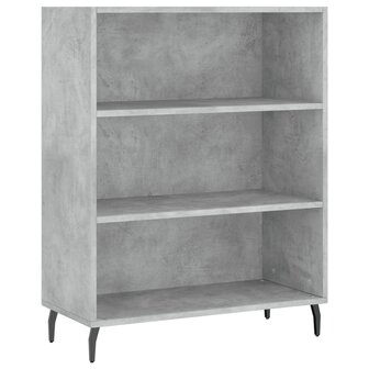 Schappenkast 69,5x32,5x90 cm bewerkt hout betongrijs 2