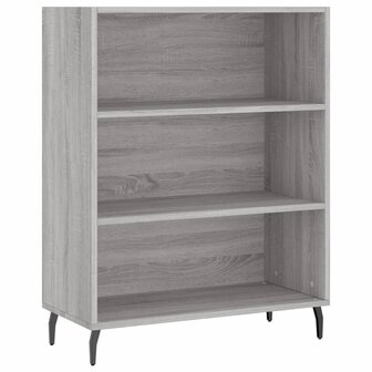 Schappenkast 69,5x32,5x90 cm bewerkt hout grijs sonoma eiken 2