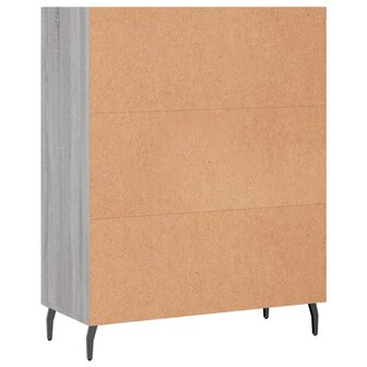 Schappenkast 69,5x32,5x90 cm bewerkt hout grijs sonoma eiken 6