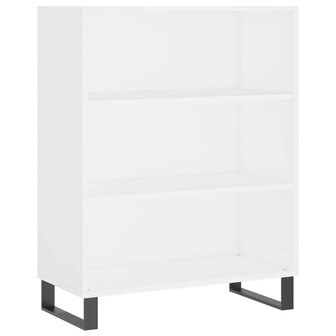 Schappenkast 69,5x32,5x90 cm bewerkt hout wit 2