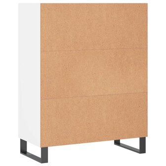Schappenkast 69,5x32,5x90 cm bewerkt hout wit 6
