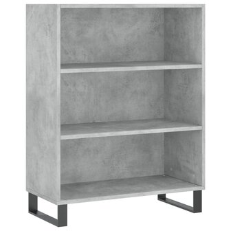 Schappenkast 69,5x32,5x90 cm bewerkt hout betongrijs 2