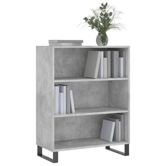 Schappenkast 69,5x32,5x90 cm bewerkt hout betongrijs 3