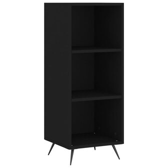 Schappenkast 34,5x32,5x90 cm bewerkt hout zwart 2