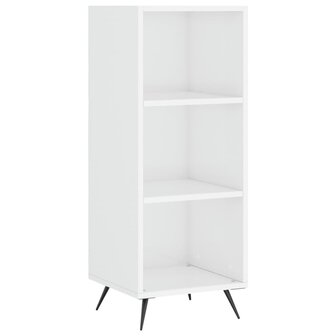 Schappenkast 34,5x32,5x90 cm bewerkt hout hoogglans wit 2