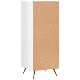 Schappenkast 34,5x32,5x90 cm bewerkt hout hoogglans wit 6