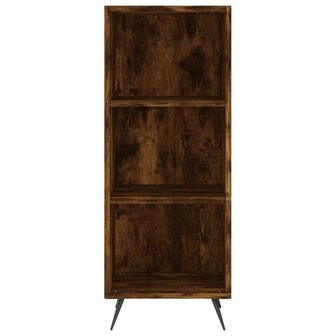 Schappenkast 34,5x32,5x90 cm bewerkt hout gerookt eikenkleurig 4