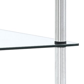 Kastje 5-laags 40x40x130 cm gehard glas transparant 3