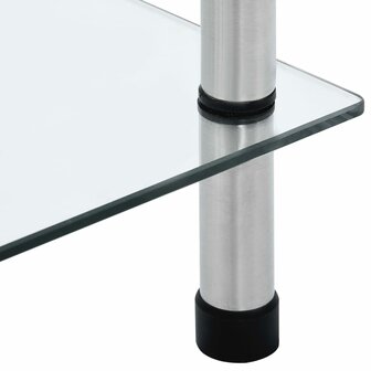 Kastje 6-laags 40x40x160 cm gehard glas transparant 5
