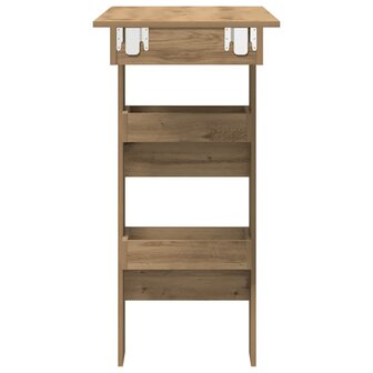 Bartafel wandgemonteerd 102x45x103,5 cm bewerkt hout artisanaal 5