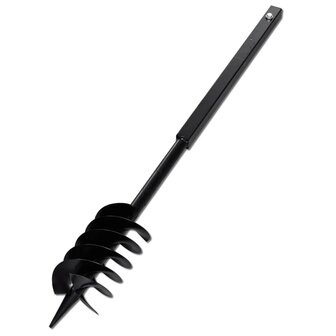 Grondboor met handvat 150 mm en verlengstukken 5 m staal 4