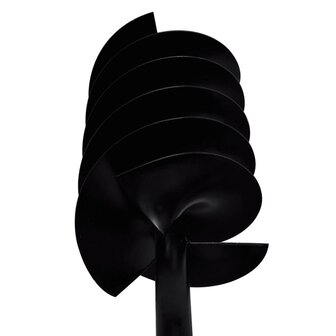Grondboor met handvat 150 mm en verlengstukken 9 m (staal) 6