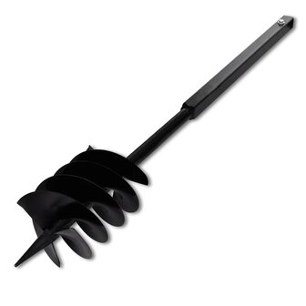 Grondboor met handvat 180 mm en verlengstukken 5 m (staal) 4