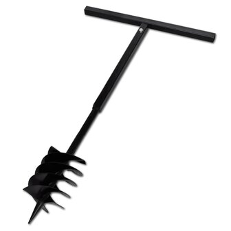 Grondboor met handvat 180 mm en verlengstukken 9 m (staal) 5