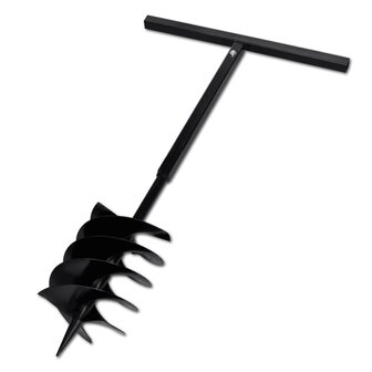 Grondboor met handvat 200 mm en verlengstukken 13 m (staal) 5