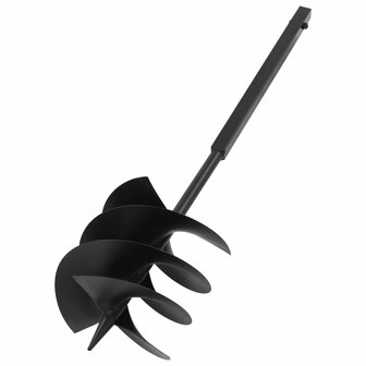 Grondboor met handvat 250 mm met verlengbuis 12 m staal 3
