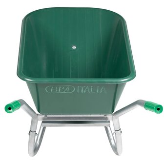 Kruiwagen 90 L 150 kg gegalvaniseerd staal en kunststof groen 3