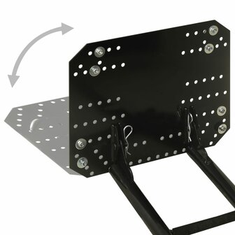 Sneeuwploeg voor ATV 115x38 cm zwart 5