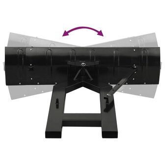 Sneeuwploeg voor heftruck 150x38 cm zwart 9