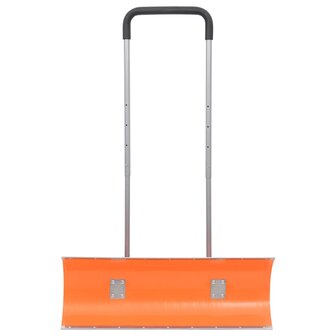 Sneeuwschep met uitschuifbaar handvat 96 cm bladstaal oranje 2