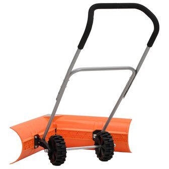 Sneeuwschep dubbelhoekig met uitschuifbaar handvat staal oranje 4