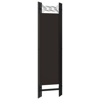 Kamerscherm met 4 panelen 160x180 cm bruin 4