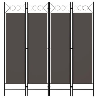 Kamerscherm met 4 panelen 160x180 cm antraciet 1
