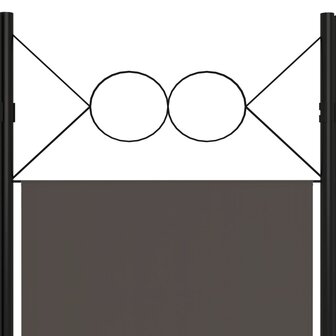 Kamerscherm met 4 panelen 160x180 cm antraciet 5