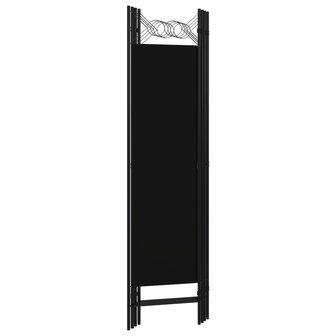 Kamerscherm met 4 panelen 160x180 cm zwart 4