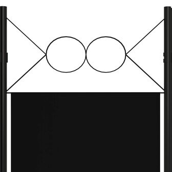 Kamerscherm met 4 panelen 160x180 cm zwart 5