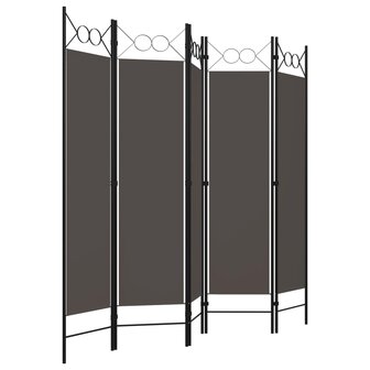 Kamerscherm met 5 panelen 200x180 cm antraciet 3