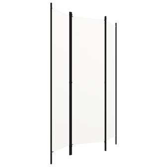 Kamerscherm met 3 panelen 150x180 cm wit 2