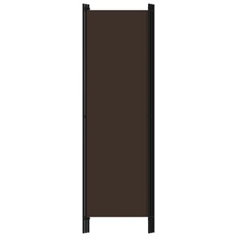 Kamerscherm met 3 panelen 150x180 cm bruin 4