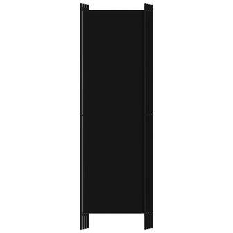 Kamerscherm met 4 panelen 200x180 cm zwart   4