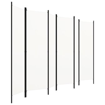Kamerscherm met 6 panelen 300x180 cm wit  2