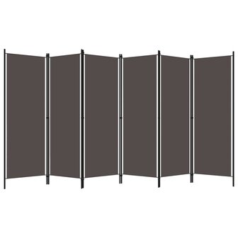 Kamerscherm met 6 panelen 300x180 cm antraciet 2