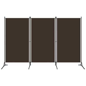 Kamerscherm met 3 panelen 260x180 cm bruin 1