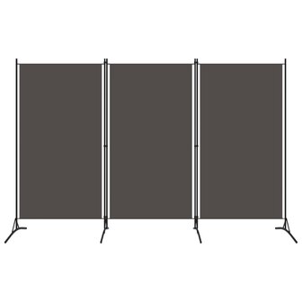 Kamerscherm met 3 panelen 260x180 cm antraciet  1