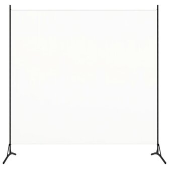Kamerscherm met 1 paneel 175x180 cm stof wit 1