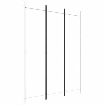 Kamerscherm met 3 panelen 150x200 cm stof wit 2