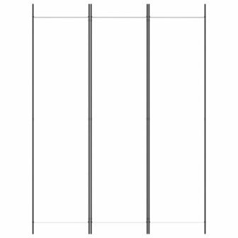 Kamerscherm met 3 panelen 150x200 cm stof wit 3