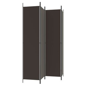  Kamerscherm met 4 panelen 200x220 cm stof bruin 4