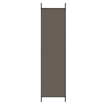  Kamerscherm met 4 panelen 200x220 cm stof antracietkleurig 6