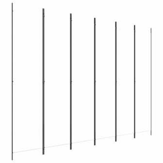 Kamerscherm met 6 panelen 300x220 cm stof wit 2