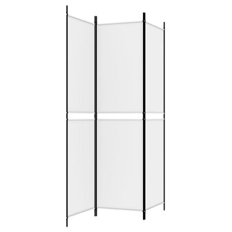 Kamerscherm met 3 panelen 150x200 cm stof wit 5