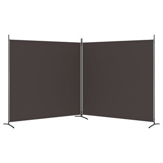  Kamerscherm met 2 panelen 348x180 cm stof bruin 4