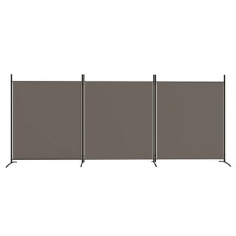 Kamerscherm met 3 panelen 525x180 cm stof antracietkleurig 3