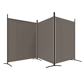 Kamerscherm met 3 panelen 525x180 cm stof antracietkleurig 4
