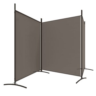 Kamerscherm met 3 panelen 525x180 cm stof antracietkleurig 5